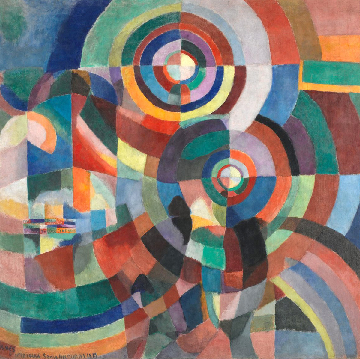 Sonia Delaunay — Prismes électriques, 1914