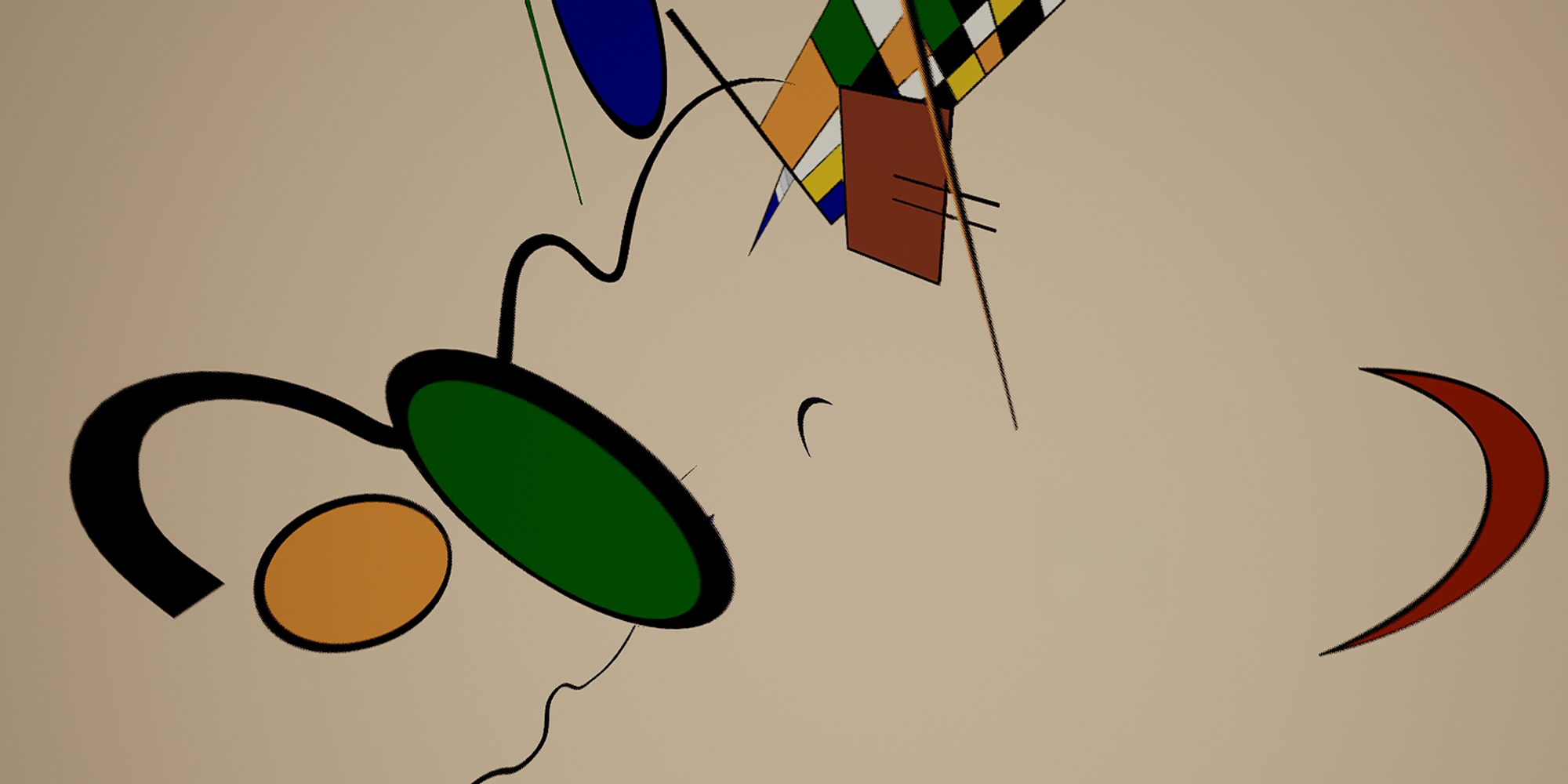 Installation Waltz of Shapes, hommage à Wassily Kandinsky