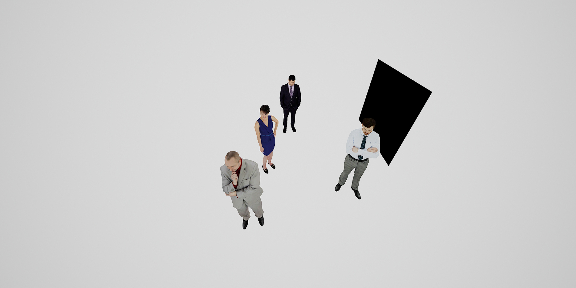 Installation Black Square in White Space, hommage à Kazimir Malevich